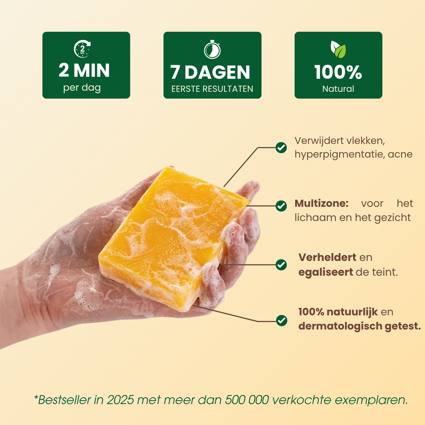 Kurkuma Anti-Vlekken & Anti-Hyperpigmentatie Zeep